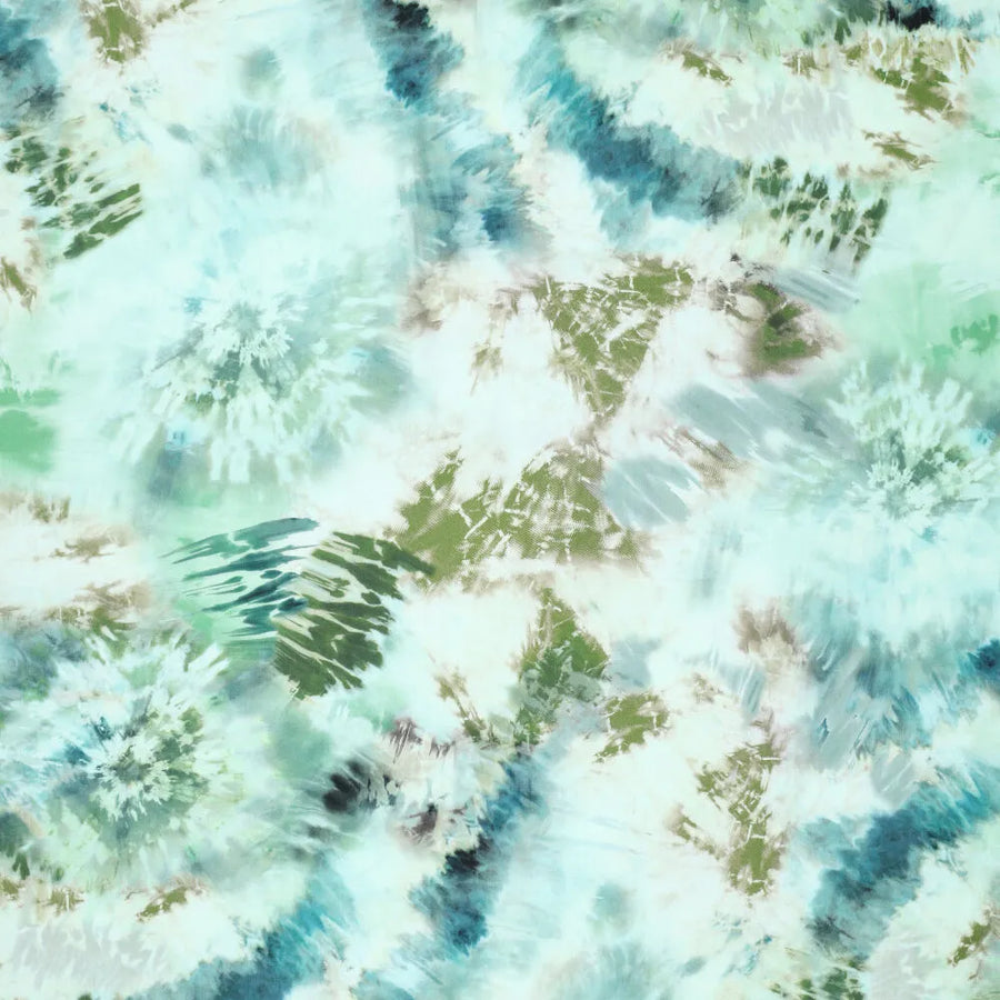 Viscose Twill Messy Tie Dye (21138)