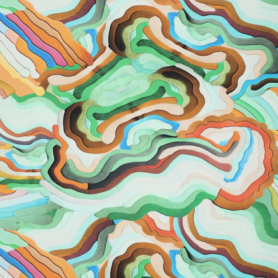 Digi Full Wave Cotton Spandex Print (21527)