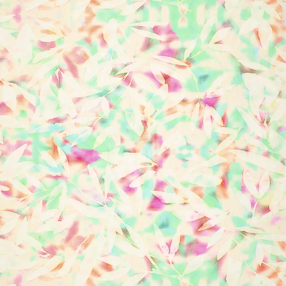 Spring Leaves Viscose Spandex (21661)
