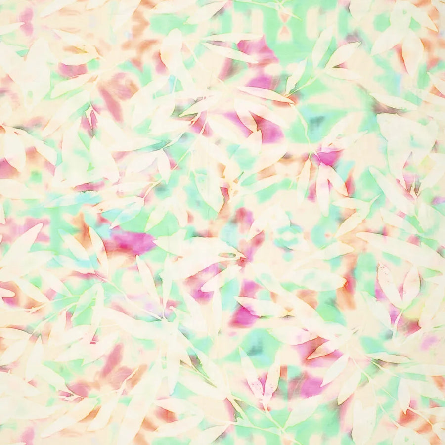 Spring Leaves Viscose Spandex (21661)