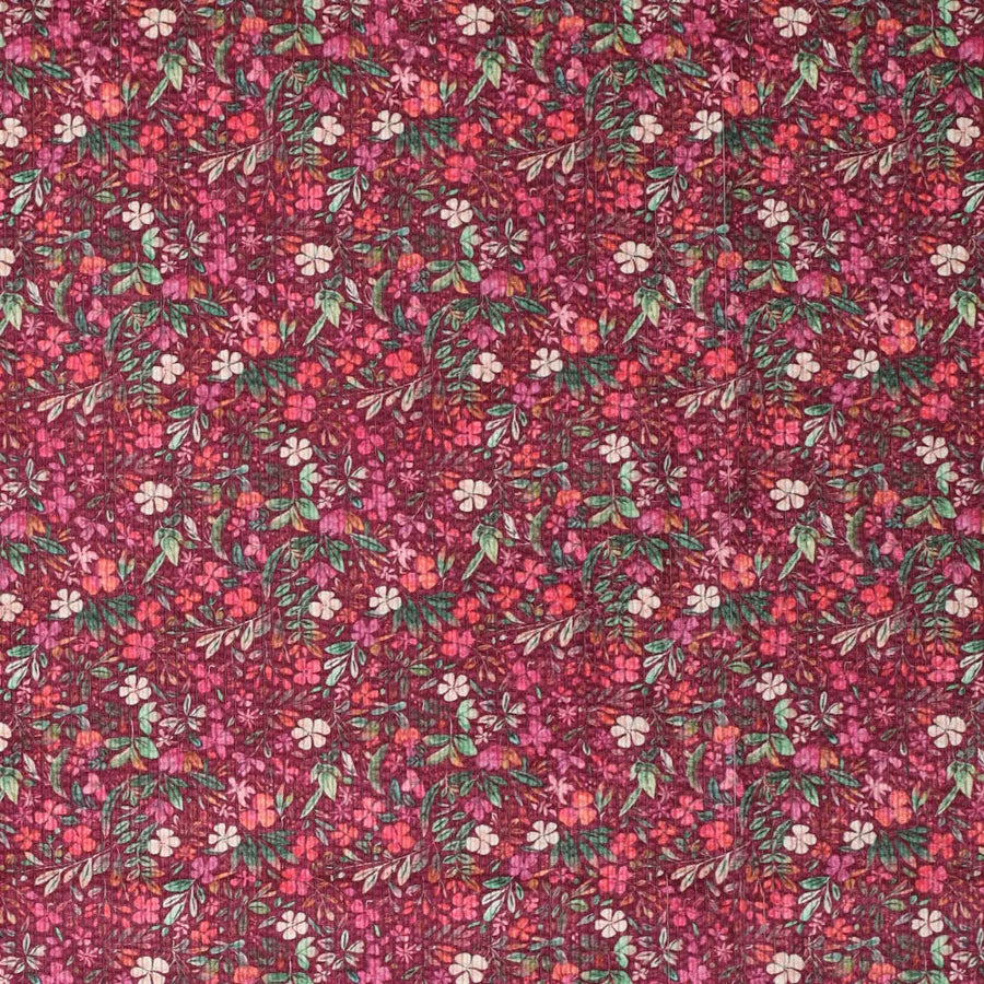 Digi Flowers Printed Cord (22242)