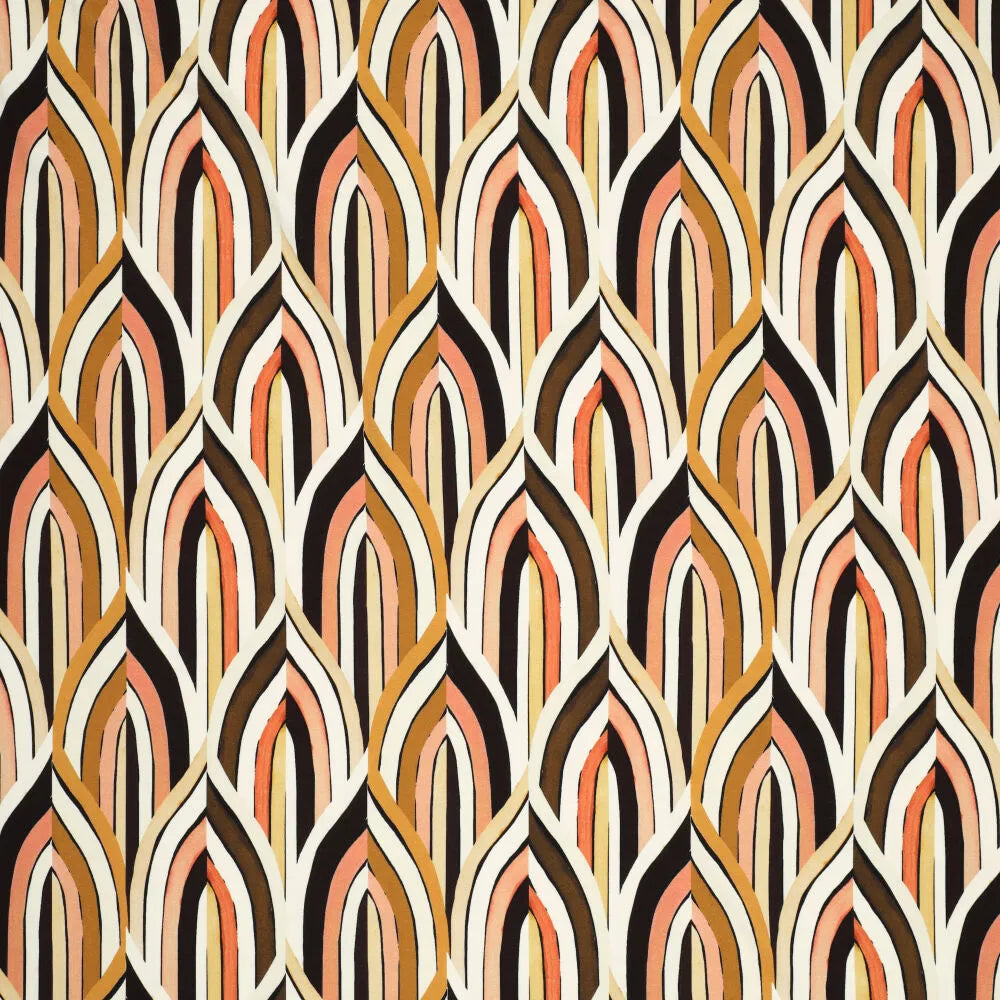 Abstract Leaves Viscose Spandex (22550)