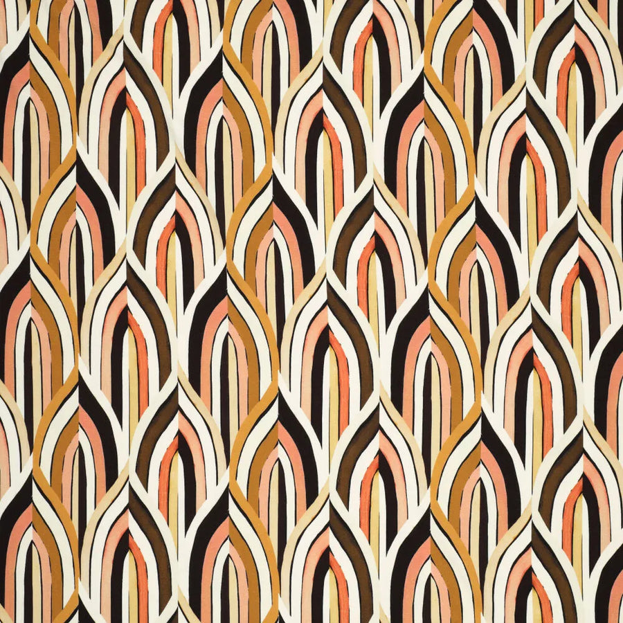 Abstract Leaves Viscose Spandex (22550)