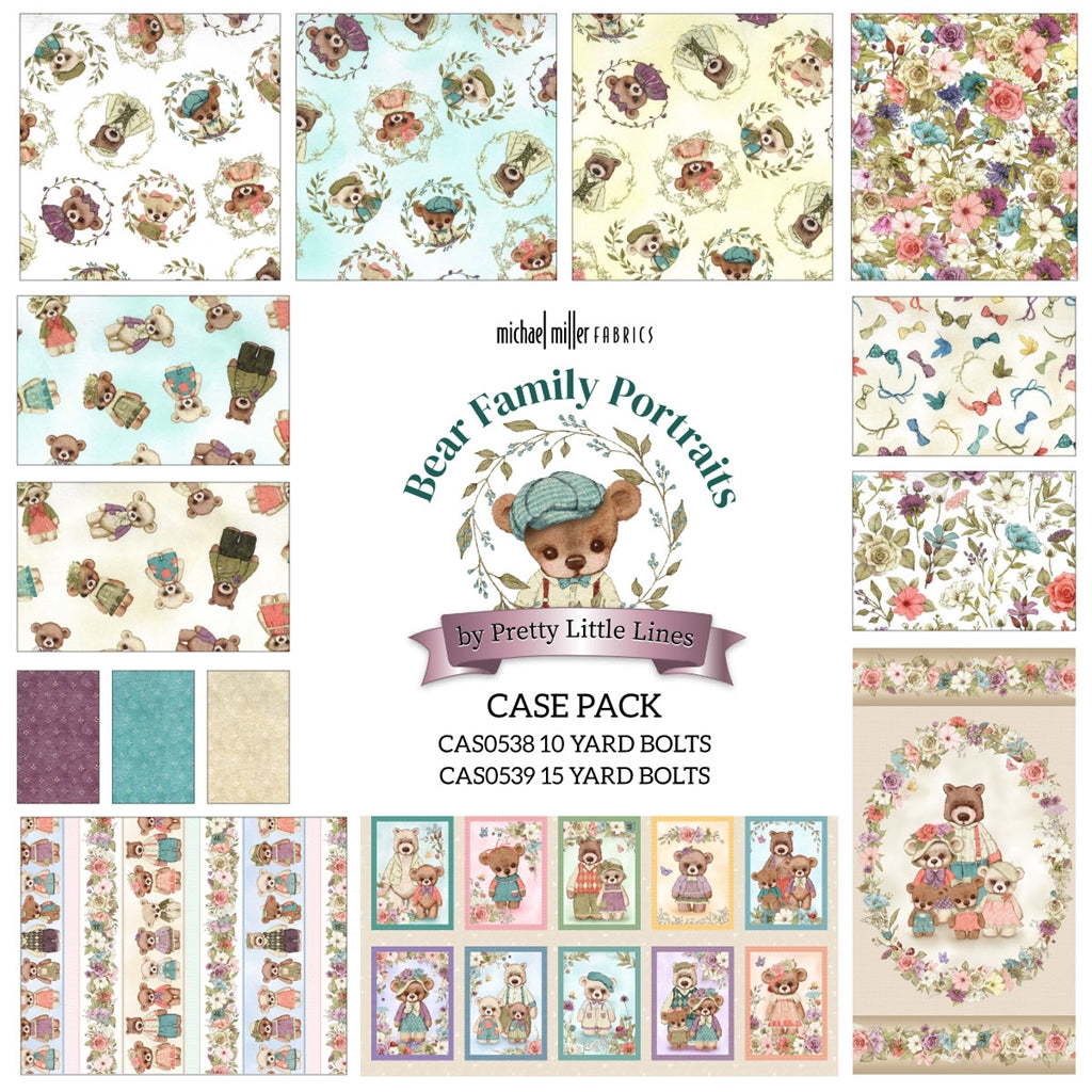 Bear Family Portraits by Pretty Little Lines