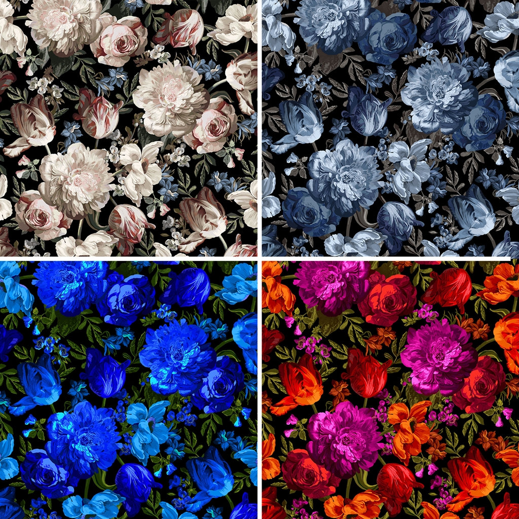 Midnight Floral 108" by Chelsea Design Works