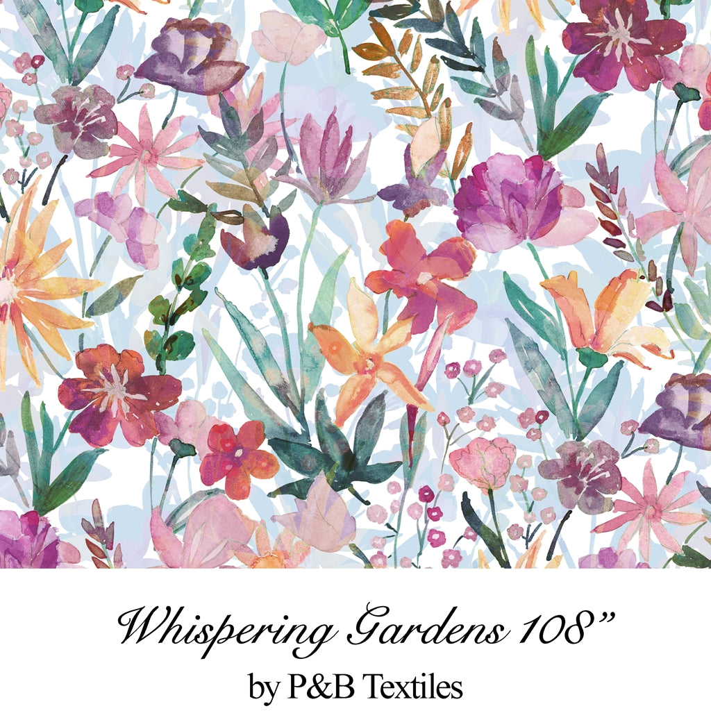 Whispering Gardens - 108" by P&B Textiles