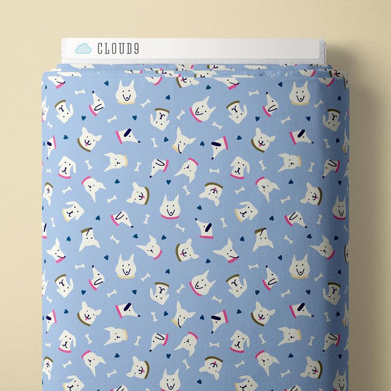 Playful Dogs by Cloud9 Fabrics