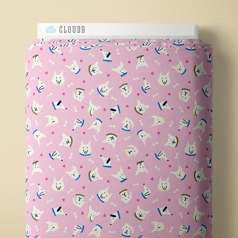 Playful Dogs by Cloud9 Fabrics