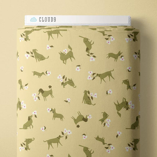 Playful Dogs by Cloud9 Fabrics