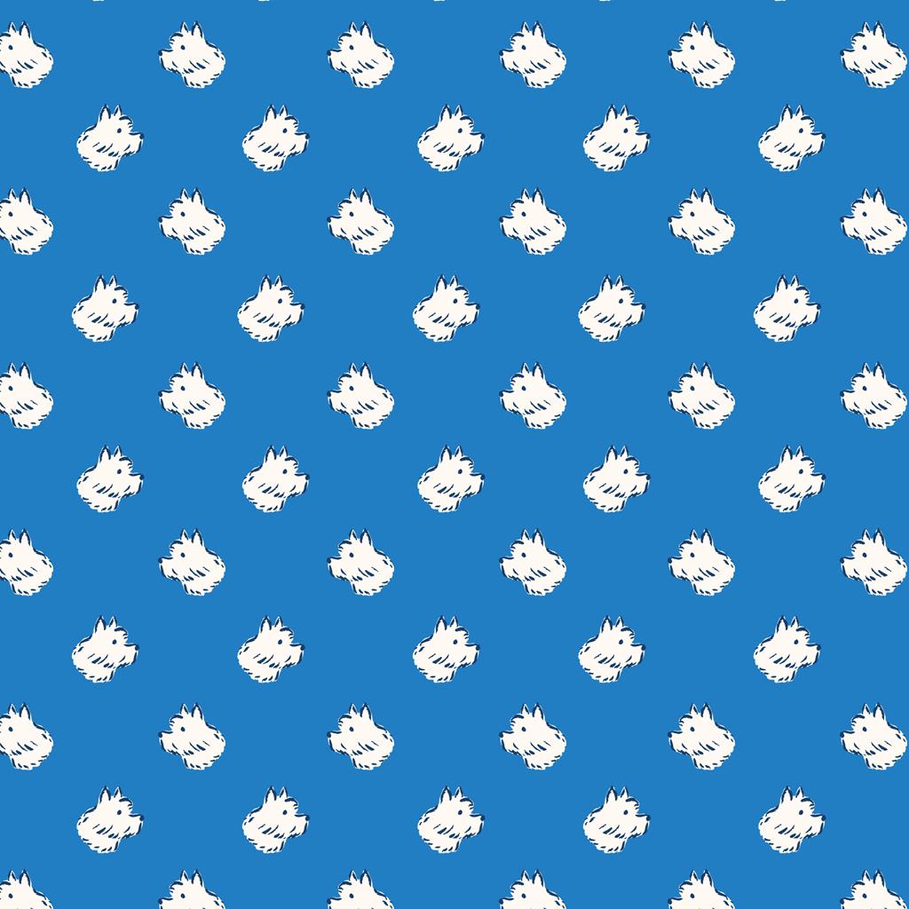 Polka Dot Dog | Blue