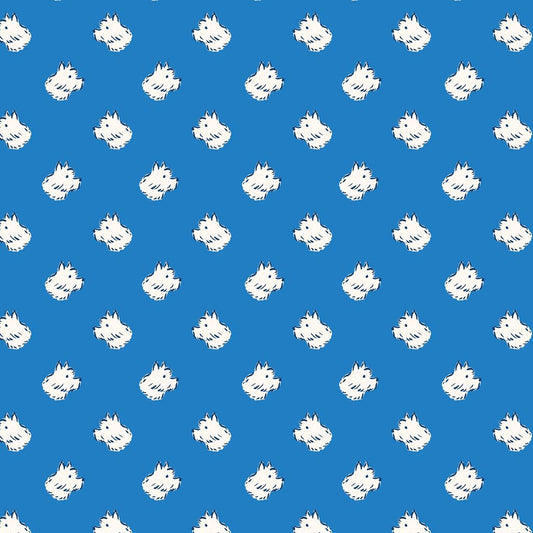 Polka Dot Dog | Blue