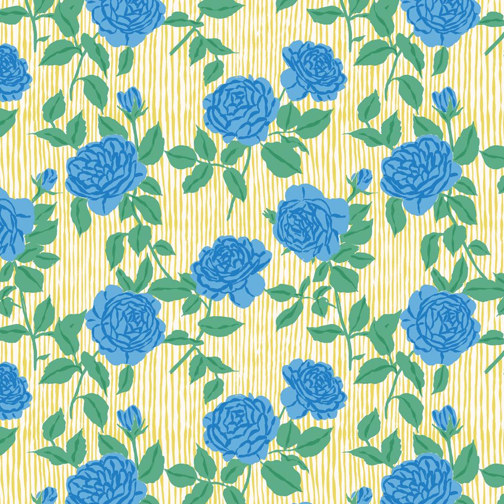 Rain Roses | Yellow/Blue