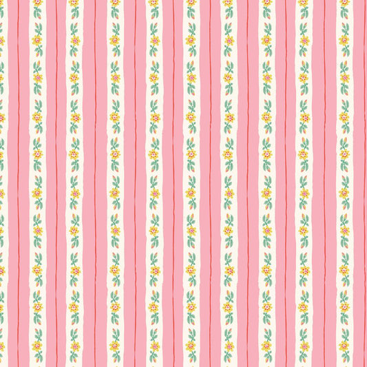 Rosy Ribbon Stripe | Pink