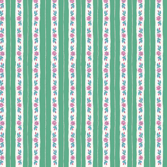 Rosy Ribbon Stripe | Green