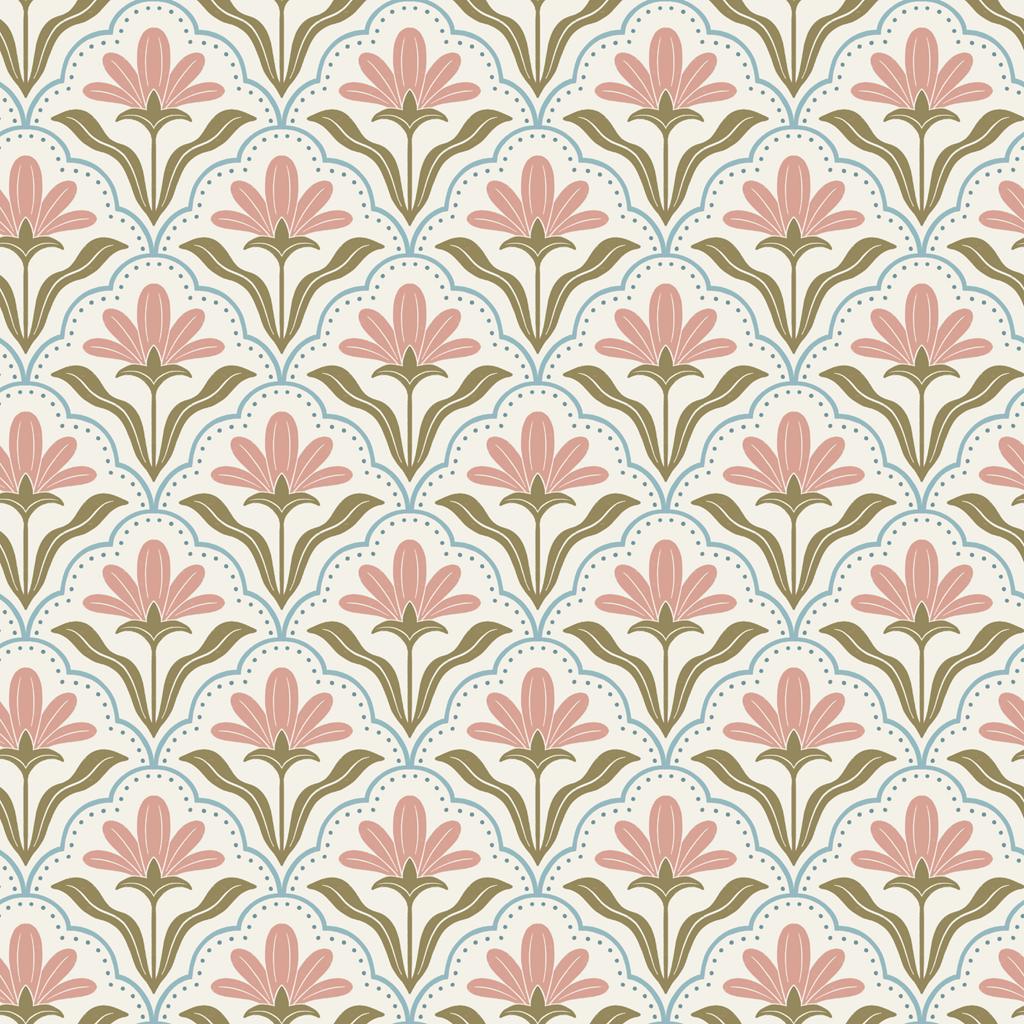 Floral Scallops | Pink