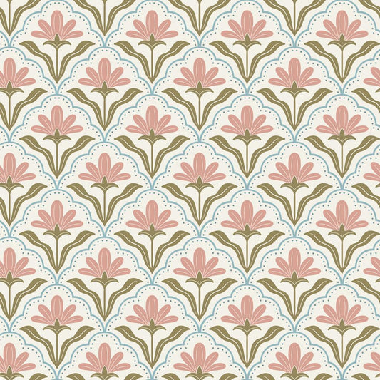 Floral Scallops | Pink