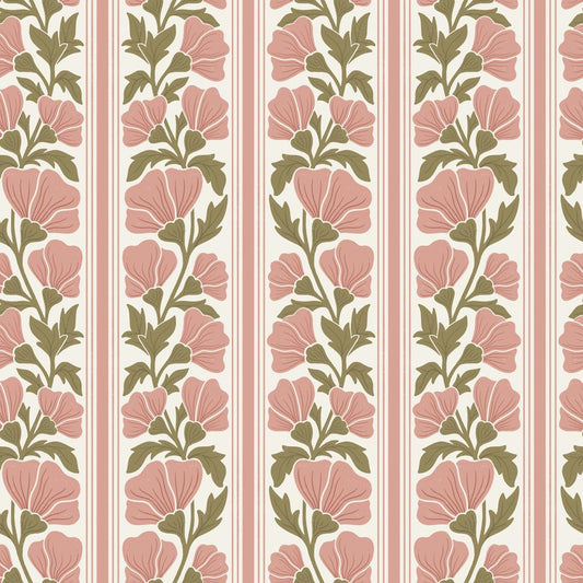 Floral Stripe | Pink
