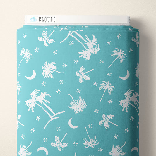 Blue Palms & Moon