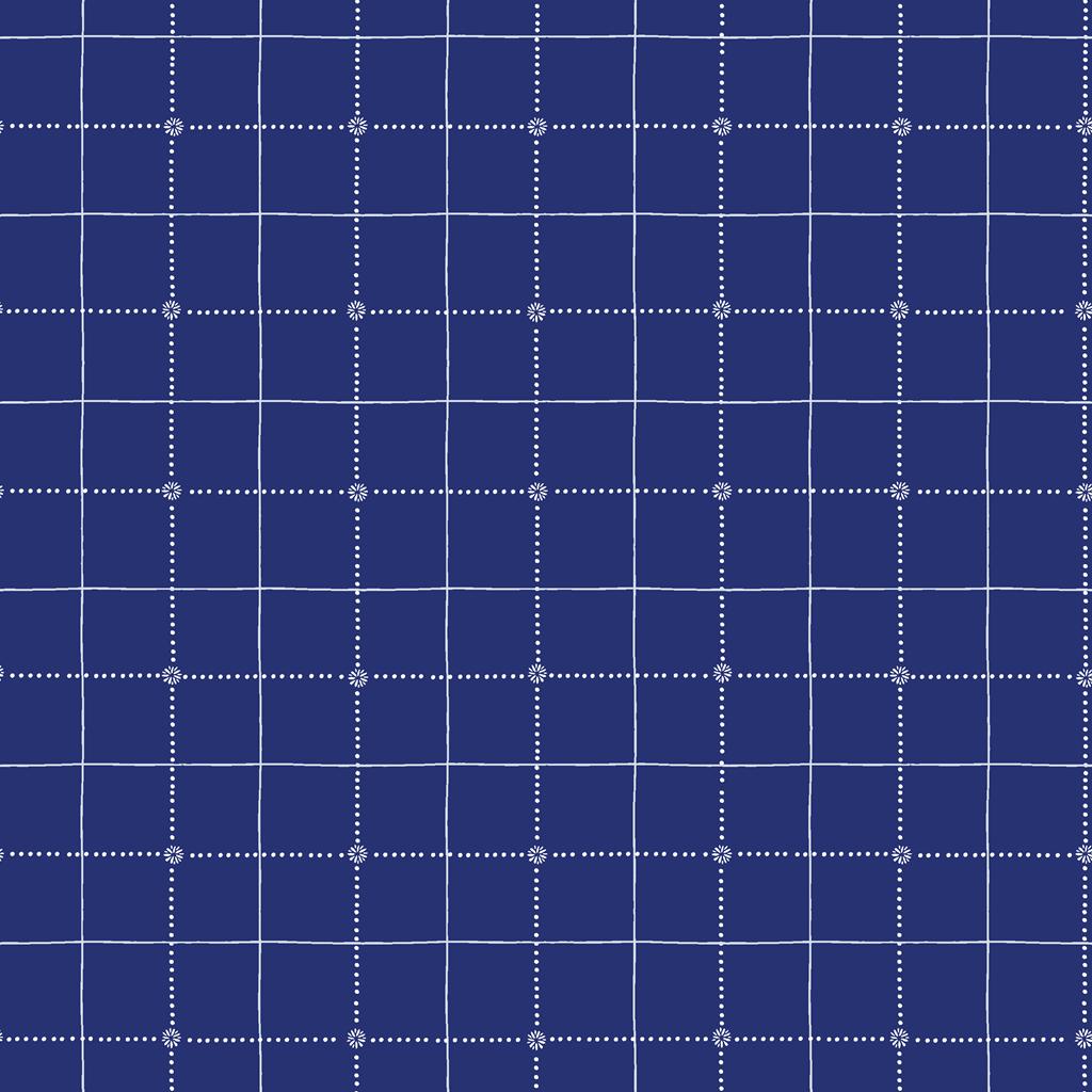 Window Pane Stripes With Dots