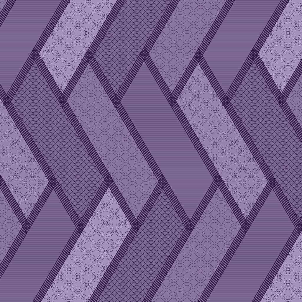 Stitched Geometric Patterns - Lavender