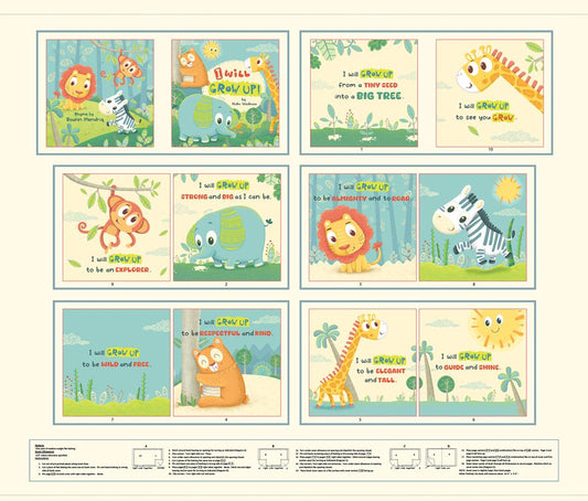 I Will Grow Up! Book Panel - Cream