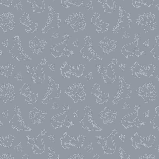 Outlined Dinosaur Toss - Carbon