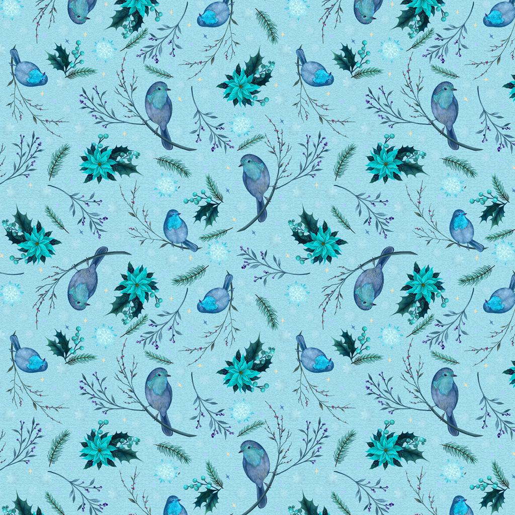 Winter Bird Allover - Sky