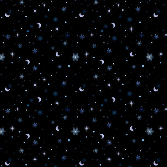 Winter Moon and Stars - Space