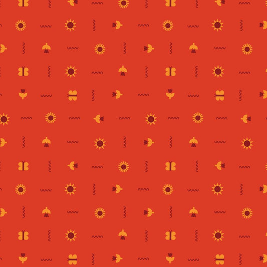 Little Sun Squiggle - Red