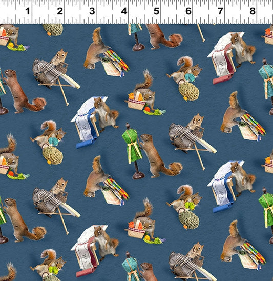 Squirrels - Dark Denim