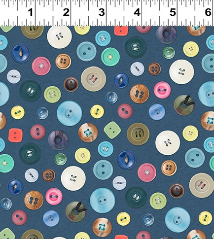 Buttons - Dark Denim