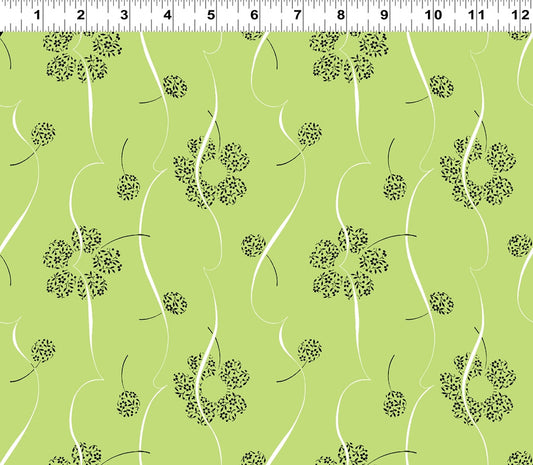 Ribbon Floral - Lime