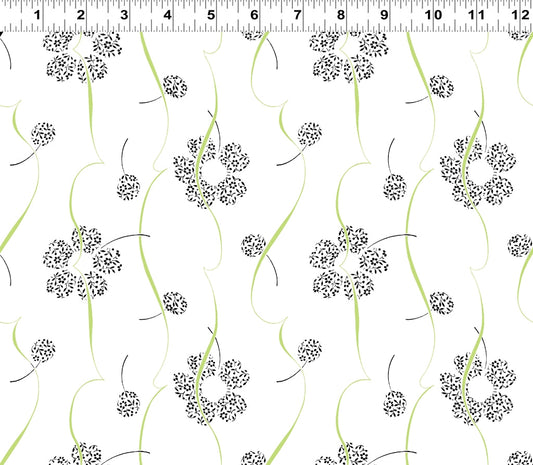 Ribbon Floral - White