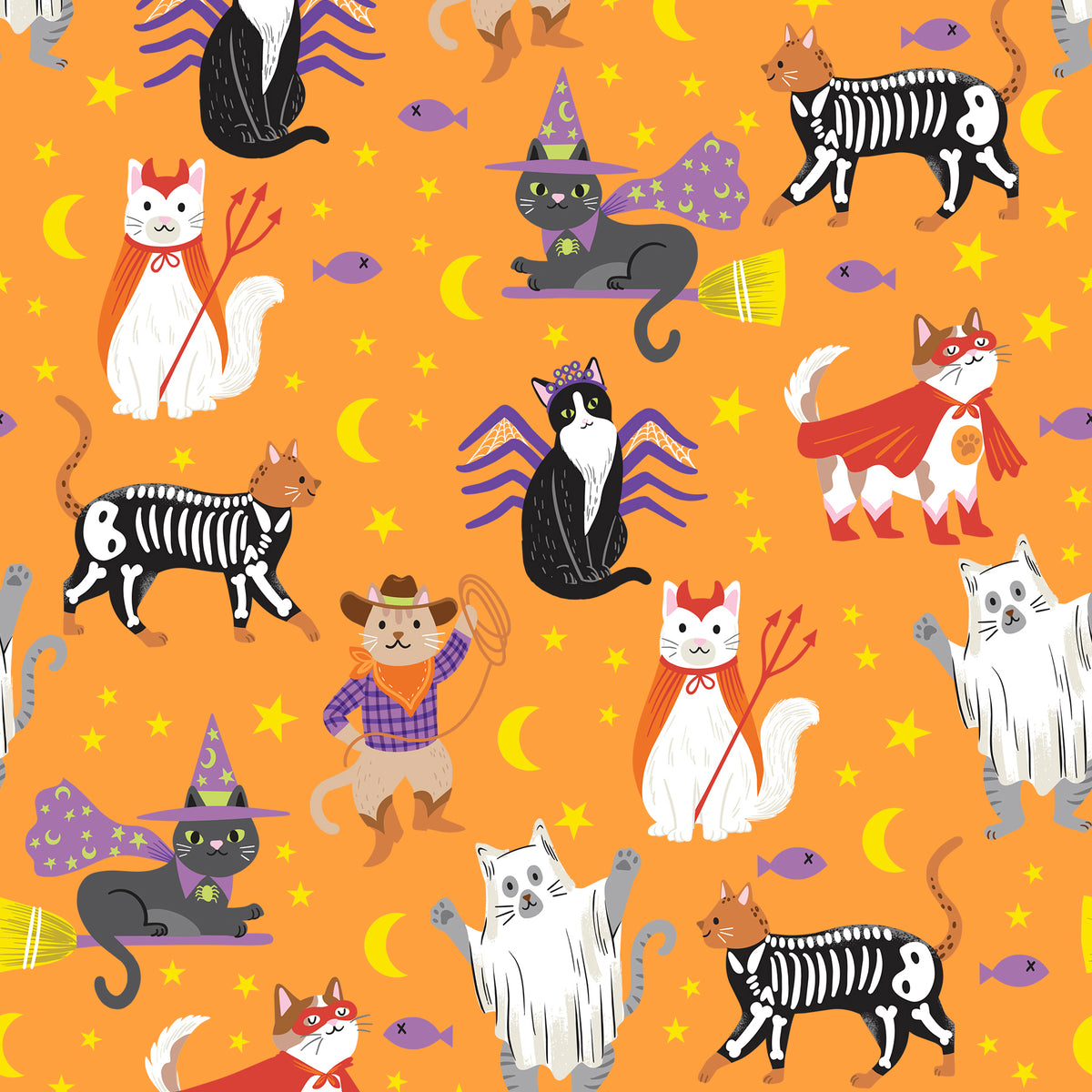 Pumpkin Cat Costumes