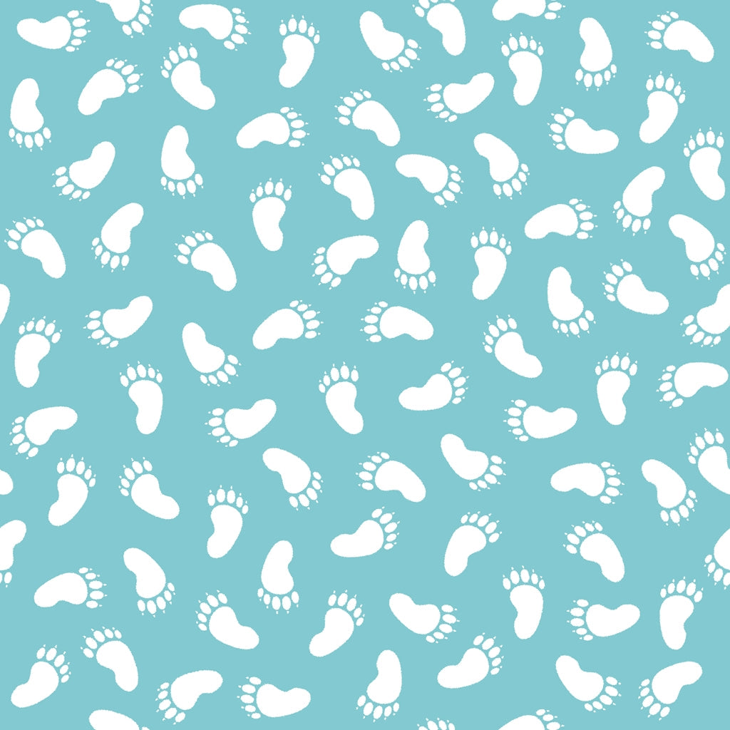 Footprints - Teal