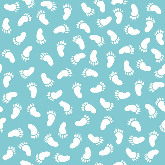 Footprints - Teal