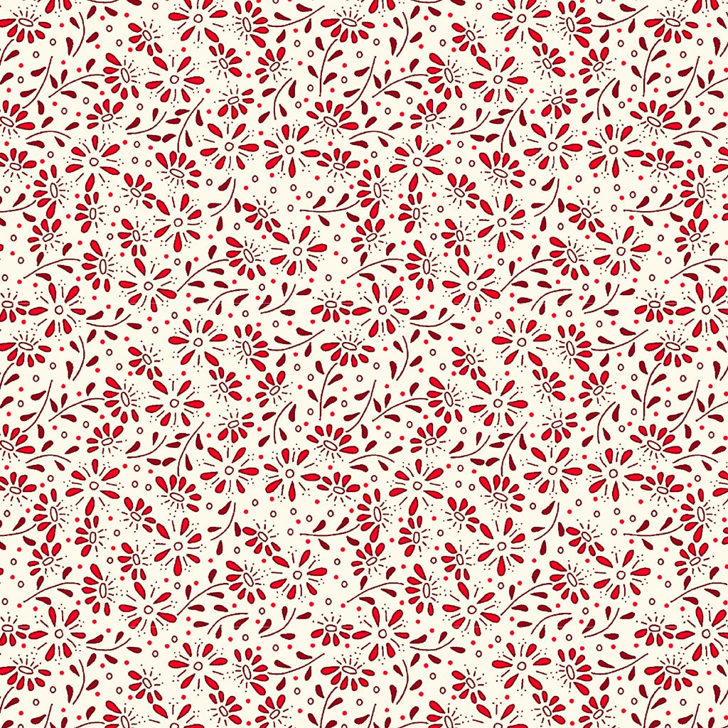 Redwork Rhymes -Stylized Floral