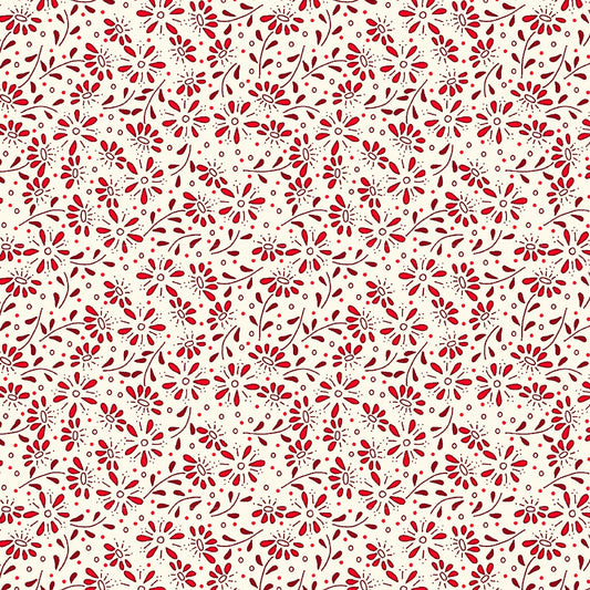 Redwork Rhymes -Stylized Floral