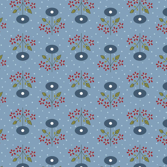 Cosmos Floral - Blue