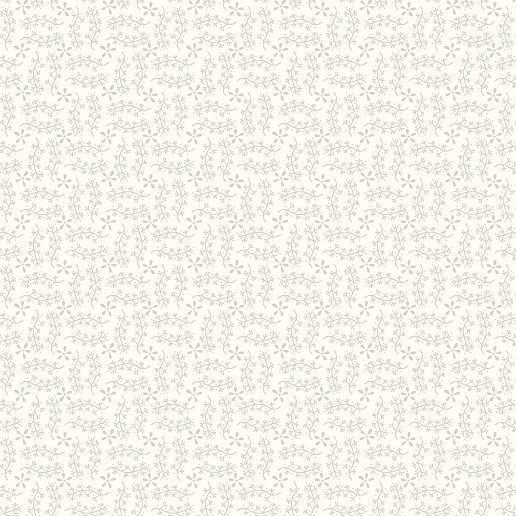 Vine - Pigment White on Cream