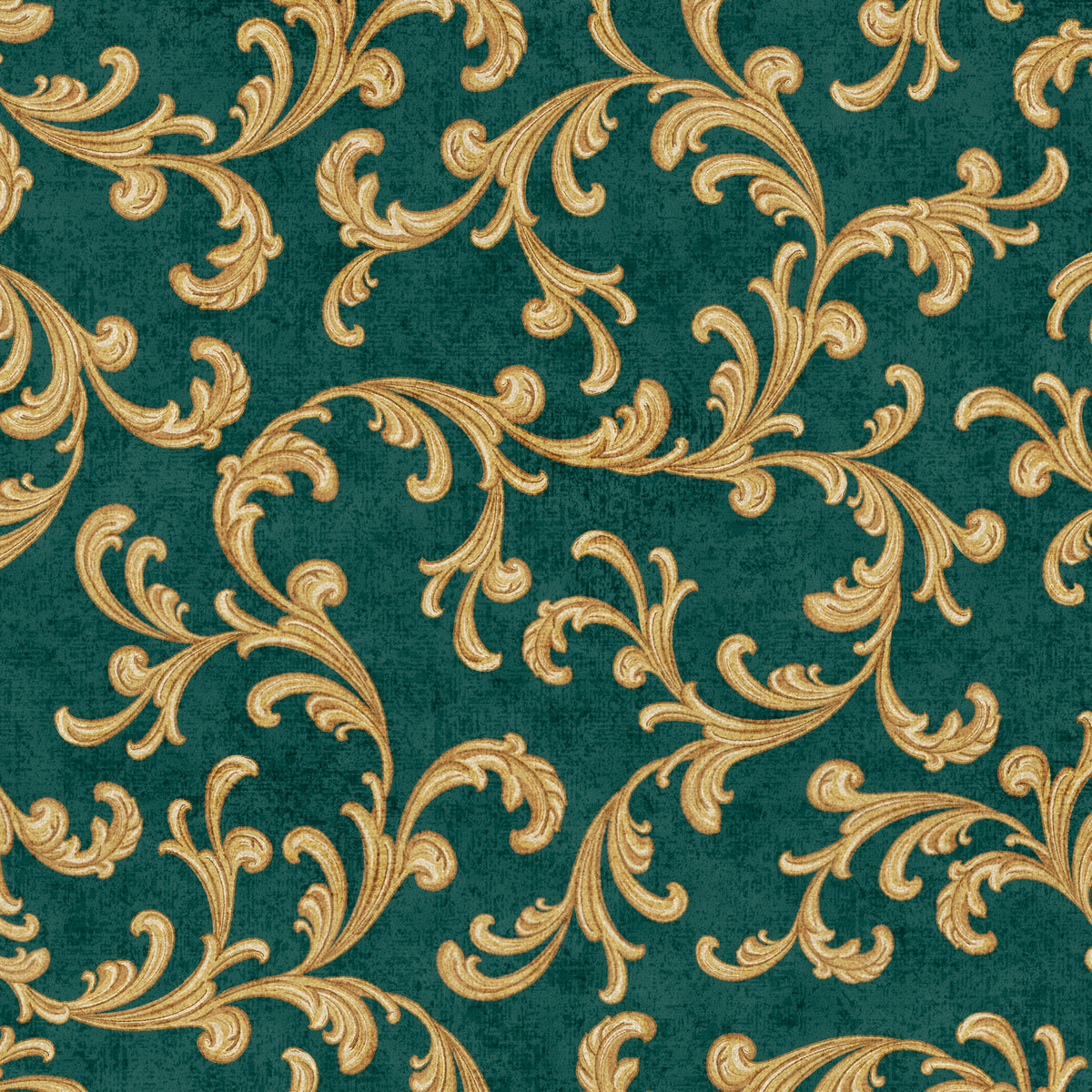 Tapestry Teal Gold