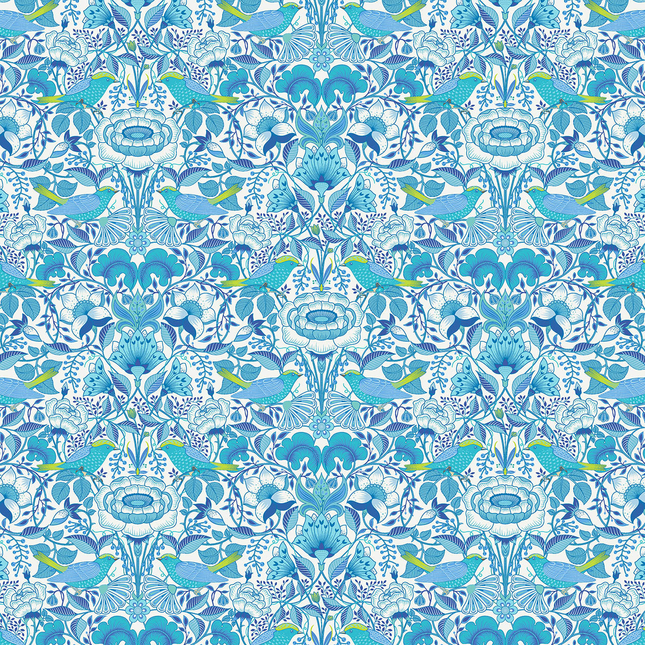 Indigo Garden - Ecru