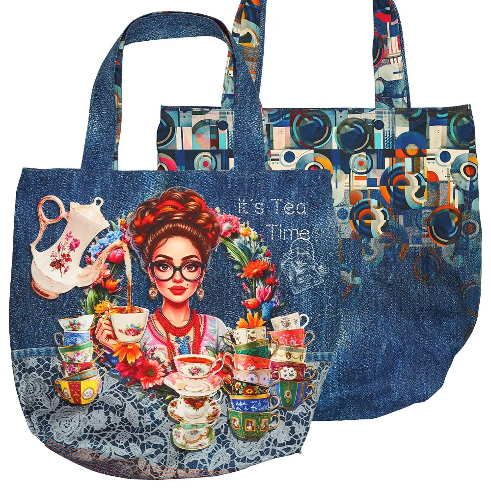 Denim Chic Shopper