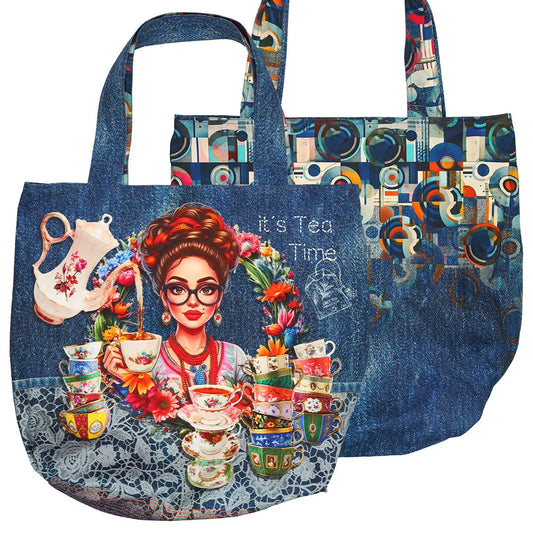 Denim Chic Shopper