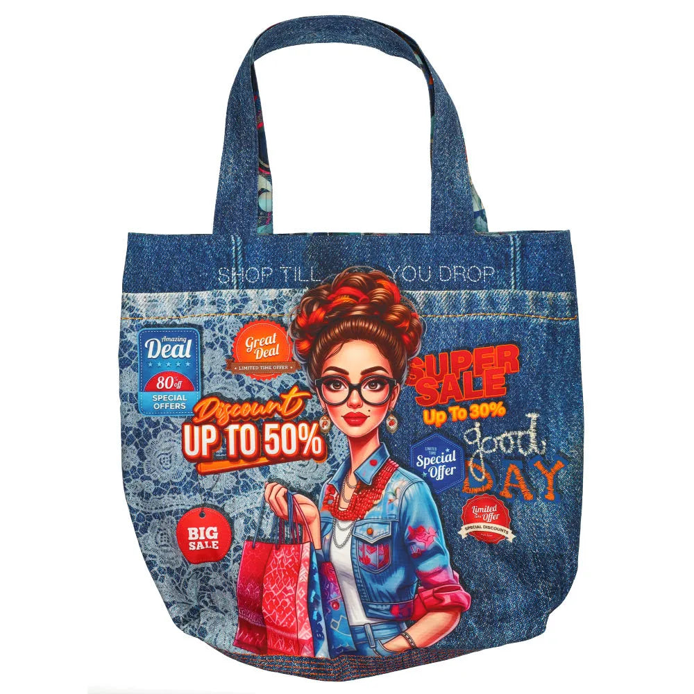 Denim Chic Shopper