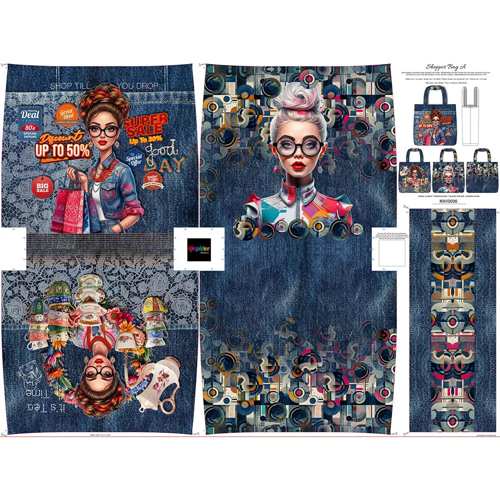 Denim Chic Shopper
