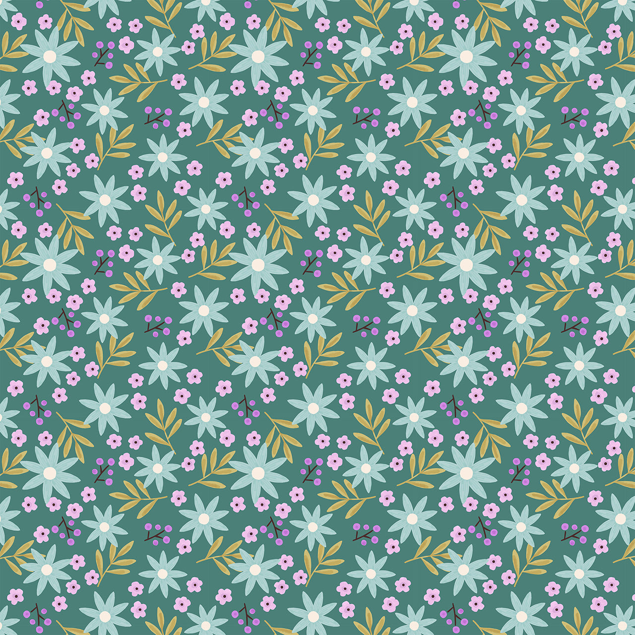 Meadow Bloom - Teal