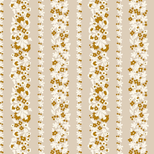 Denim Florals Topiary Stripe 402C