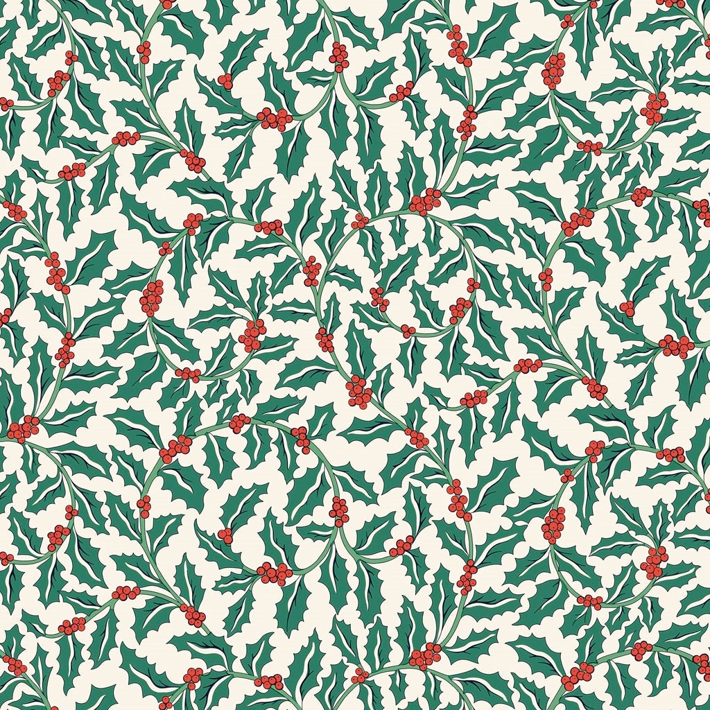 Festive Greetings Swirling Holly 432A