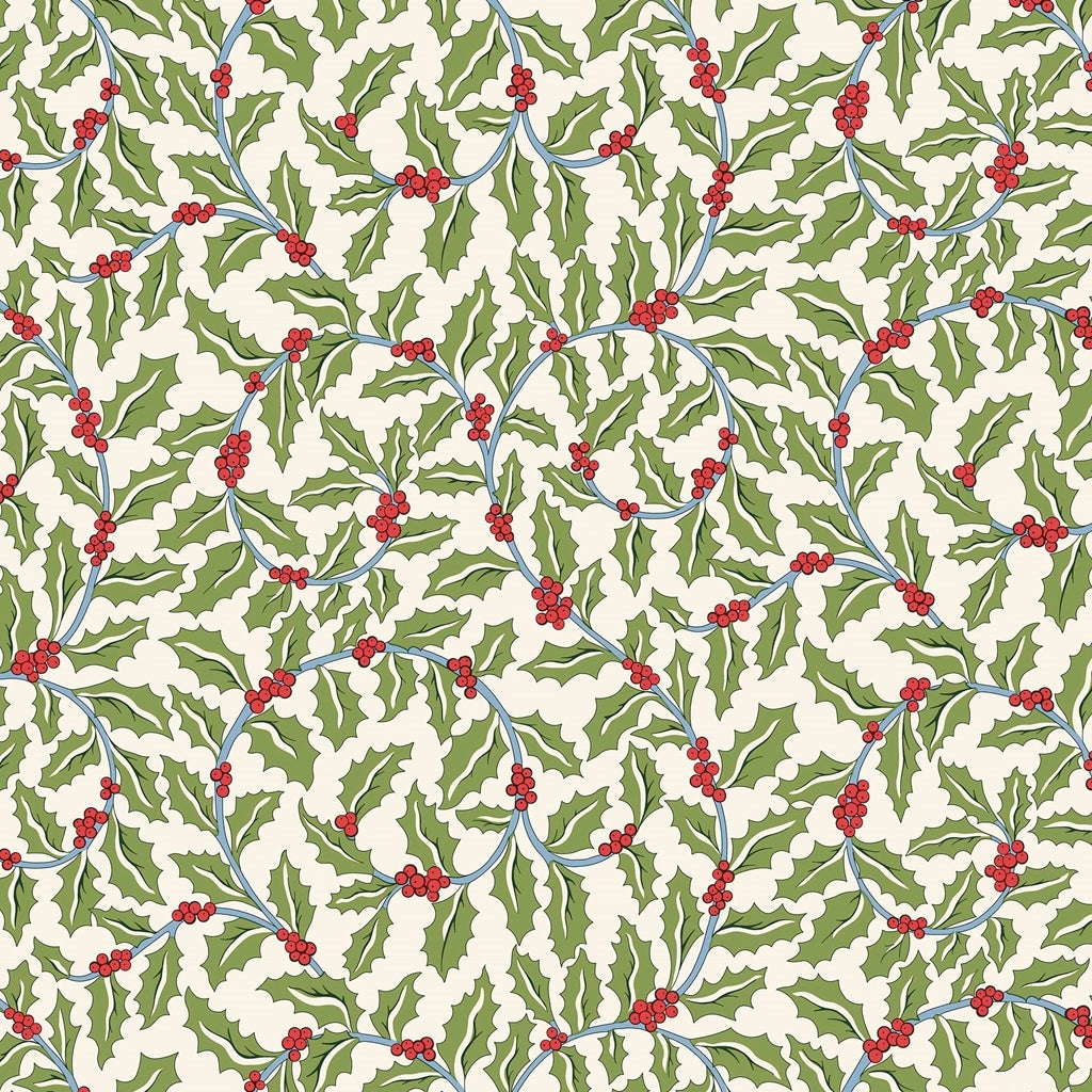 Festive Greetings Swirling Holly 432B